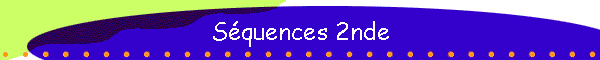 Squences 2nde